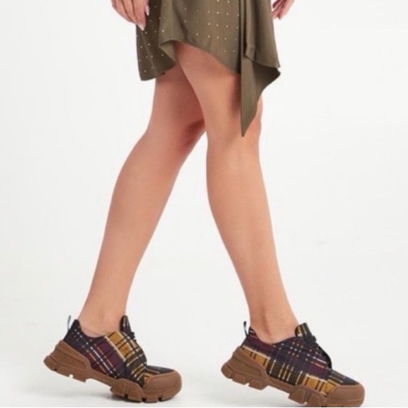 Max Mara Weekend Women's Checkered Sneakers - Picture 2 of 14